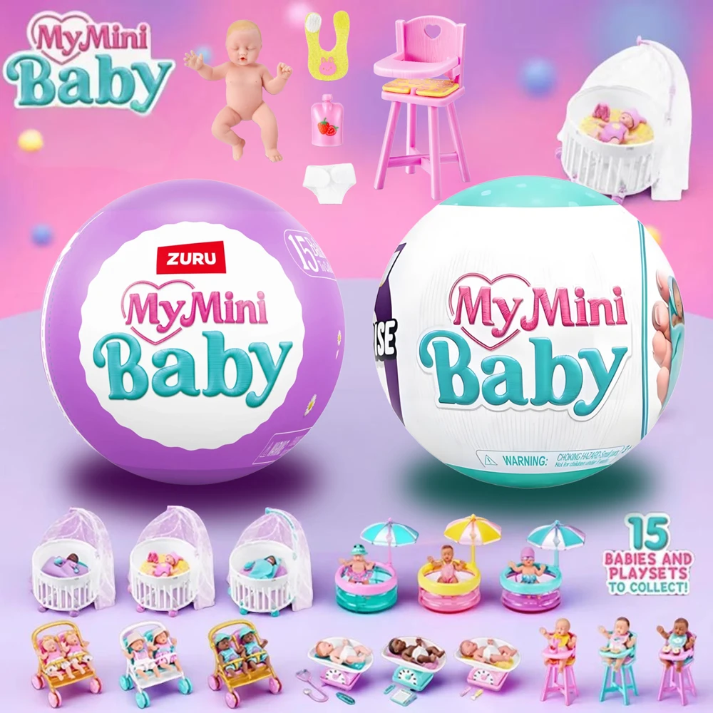 

Мягкая реалистичная кукла Reborn My Mini Silicone Reborn Baby Surprise Силиконовый пластик для малышей Zuru Surprise Мини-бренды Игрушка в подарок