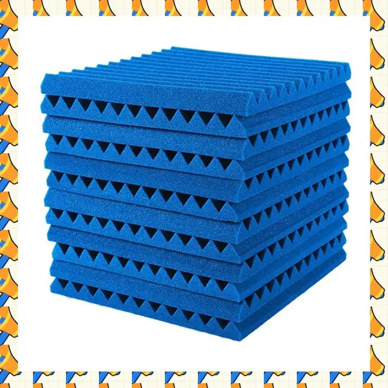 

ABYB 48 упаковок акустических пенопластовых панелей 1X12X12 дюймов, звукоизоляционные настенные панели с огненным звуком, звуковые панели на танкетке для студий, дома
