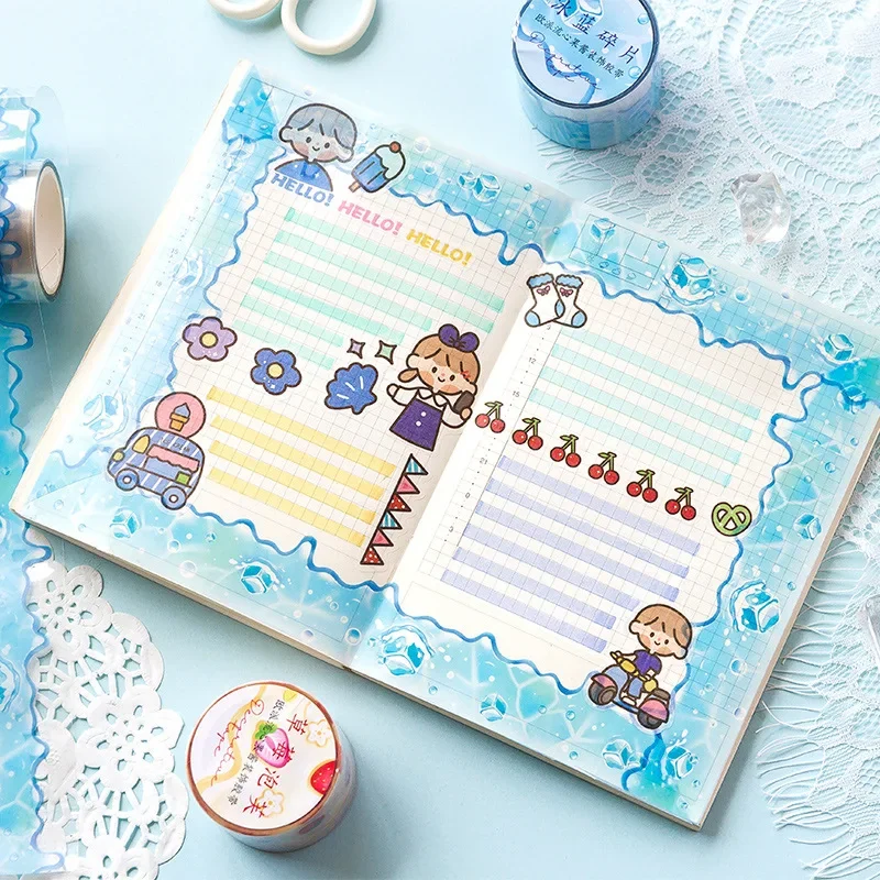 1 рулон ПЭТ струящегося варенья, малярная лента для сцены, коллажа, скрапбукинга, дневника, блокнота, планировщика, декоративные принадлежности