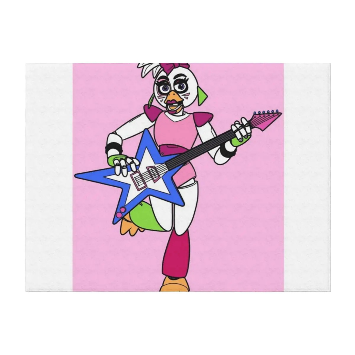 

Glamrock Chica Throw Blanket Softest Decorative Sofas Polar Beautifuls Blankets