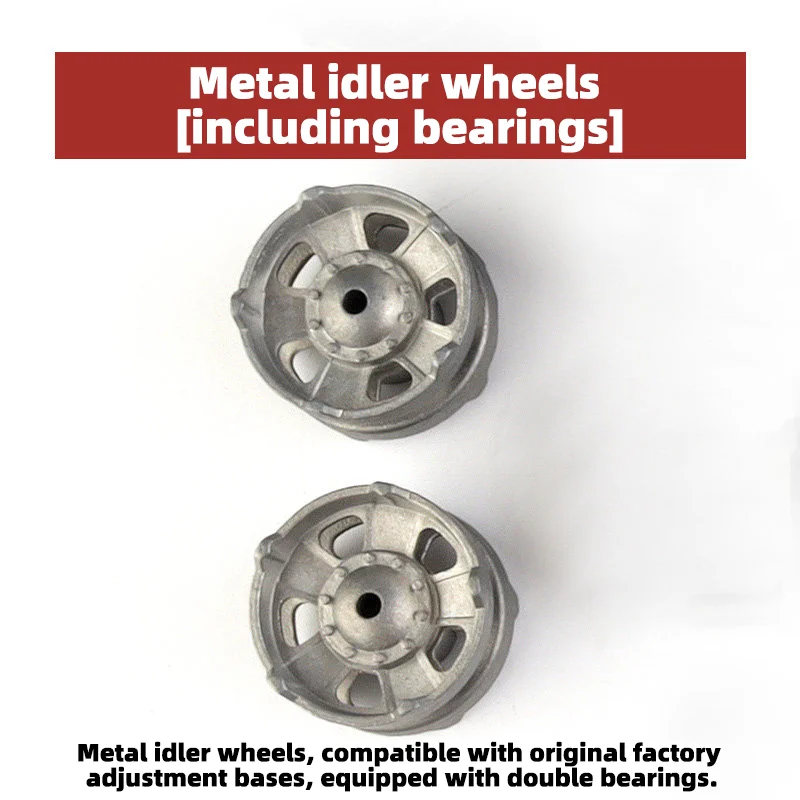 1/16 Scale RC Tank Spare Parts Compatible with Heng Long 3899A 1/16 ZTZ 99A Tank Model (Metal Road Sprocket Idler Wheels Track )