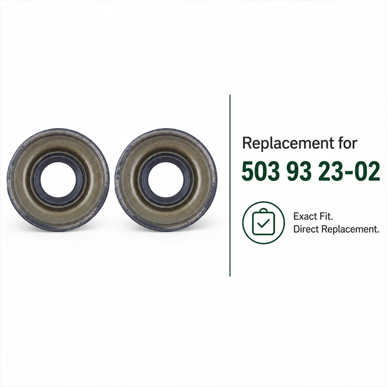 2Pcs Crankshaft Oil Seal For Husqvarna 340 345 346 346XP 350 351 353 Jonsered 2145 2150 2141 Chainsaw #503 93 23-02 503932302