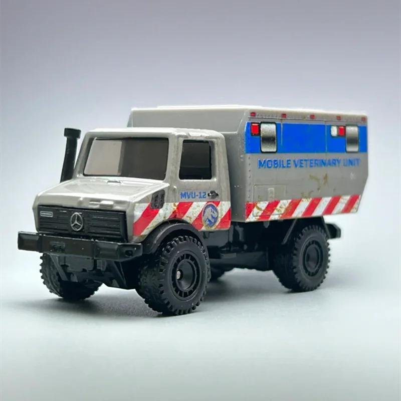 HOT WHEELS 1:64 Jurassic Mercedes-Benz Unimog U 1300L Alloy Car Model Miniature Die-cast Vehicle Children's Toy Birthday Gift