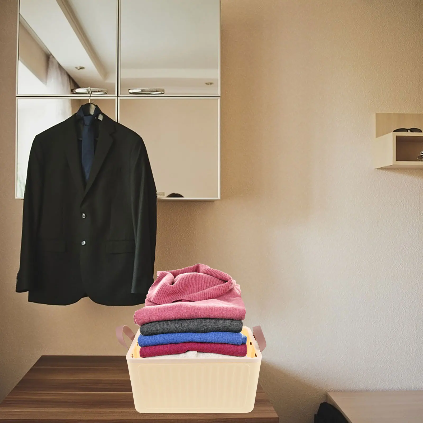 

Collapsible Storage Box Foldable Wardrobe Organizer Clothes Pants Socks Large Capacity Space Saving Home Laundry Organizer