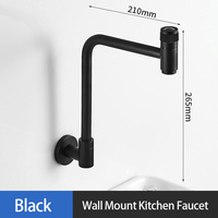 Wall Or Deck Mount Cold Water Kitchen Faucet 360 Degree Swivel Spout Sink Tap Quick Open Balcony Laundry Pool Faucet With Spray