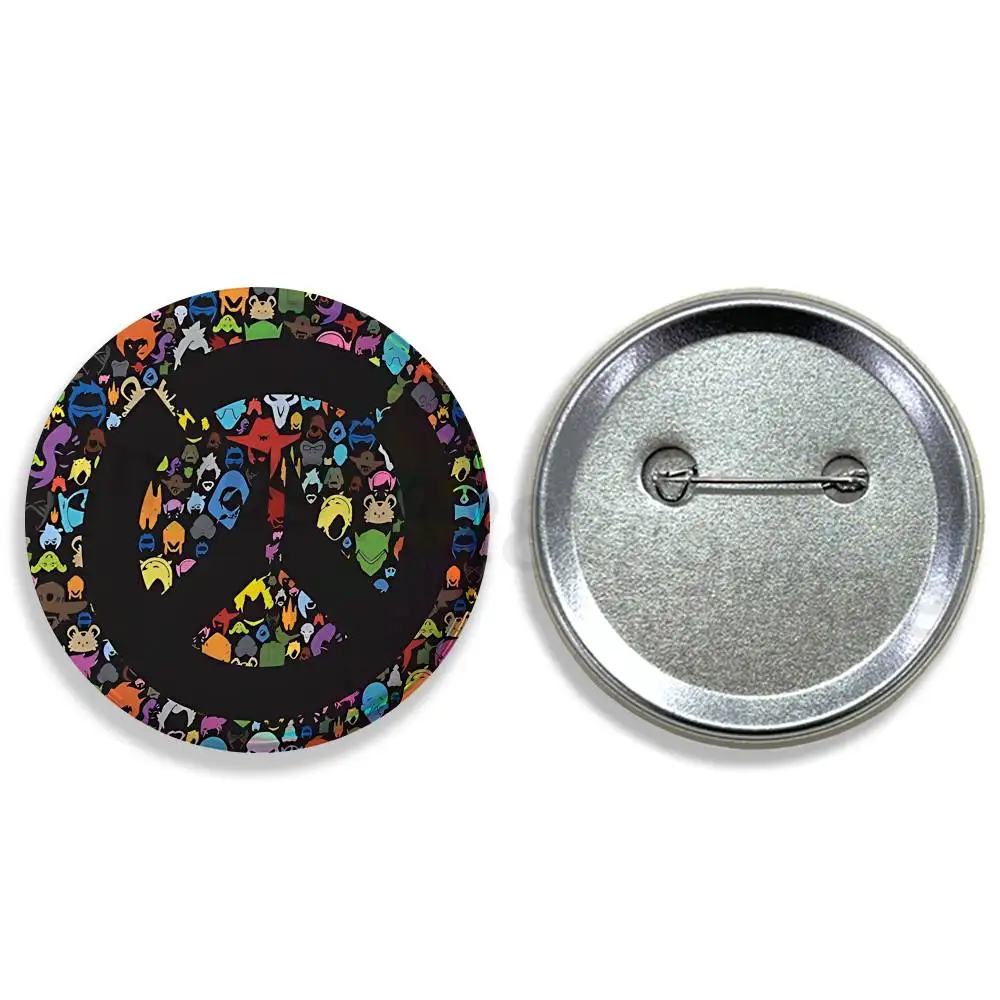Game O-Overwatch 25mm 75mm 44mm 58mm 32m Coin Badges Personalized Handmade Round Brooches Pins Accessory