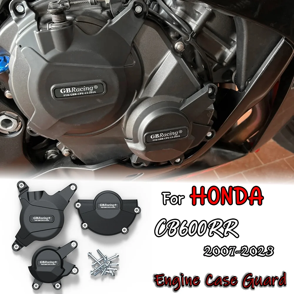 

For HONDA CBR600RR 2007-2023 Motorcycles Engine Case Guard Engine Case Protector Cover Engine Cover Set Engine Protection Cover