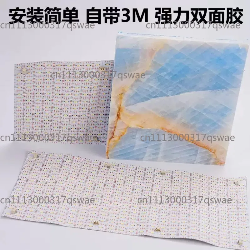 24V Three-color LED Flexible Light Sheet Transparent Light Panel, Light-emitting Back Plate