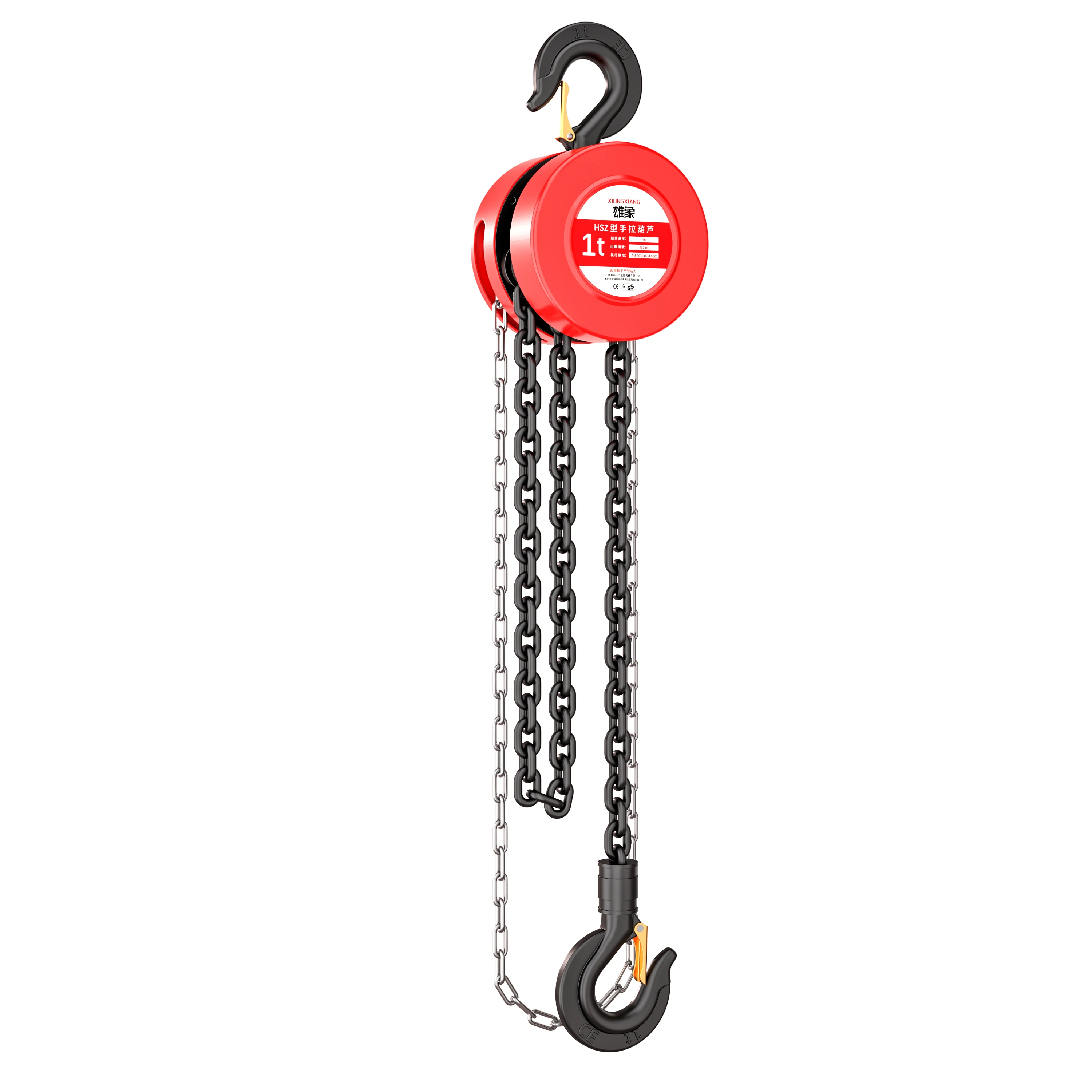 

HSZ 1T 6m Hand Chain Block Hoist Round Shape Manual Chain Hoist