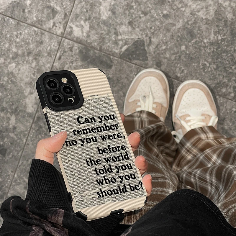 Etui silikonowe z czarną literą w języku angielskim do Samsung Galaxy A51 A52 A50 A32 A31 A21S A33 A53 A54 A71 A72 A73 5G A34 A12 A13 A14