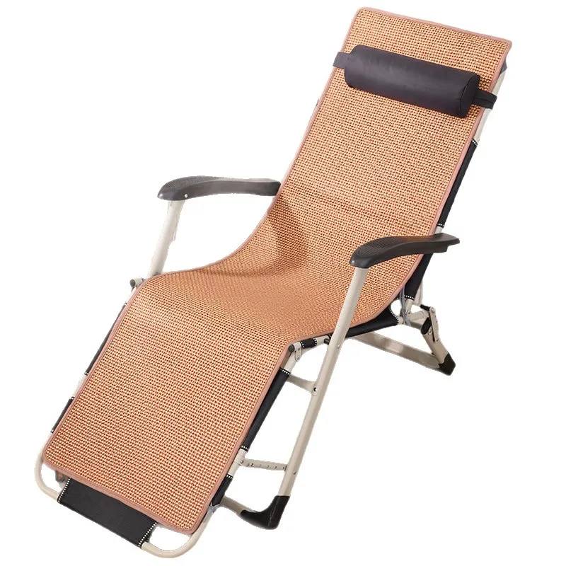 New lunch break recliner office folding nap bed seated reclining rattan chair home balcony casual back chair