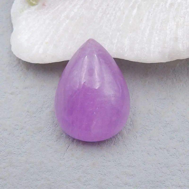 Natural Stone Kunzite Gemstone Cabochon 30x22x11mm 12g Beauty Jewelry DIY Cabochon Accessories