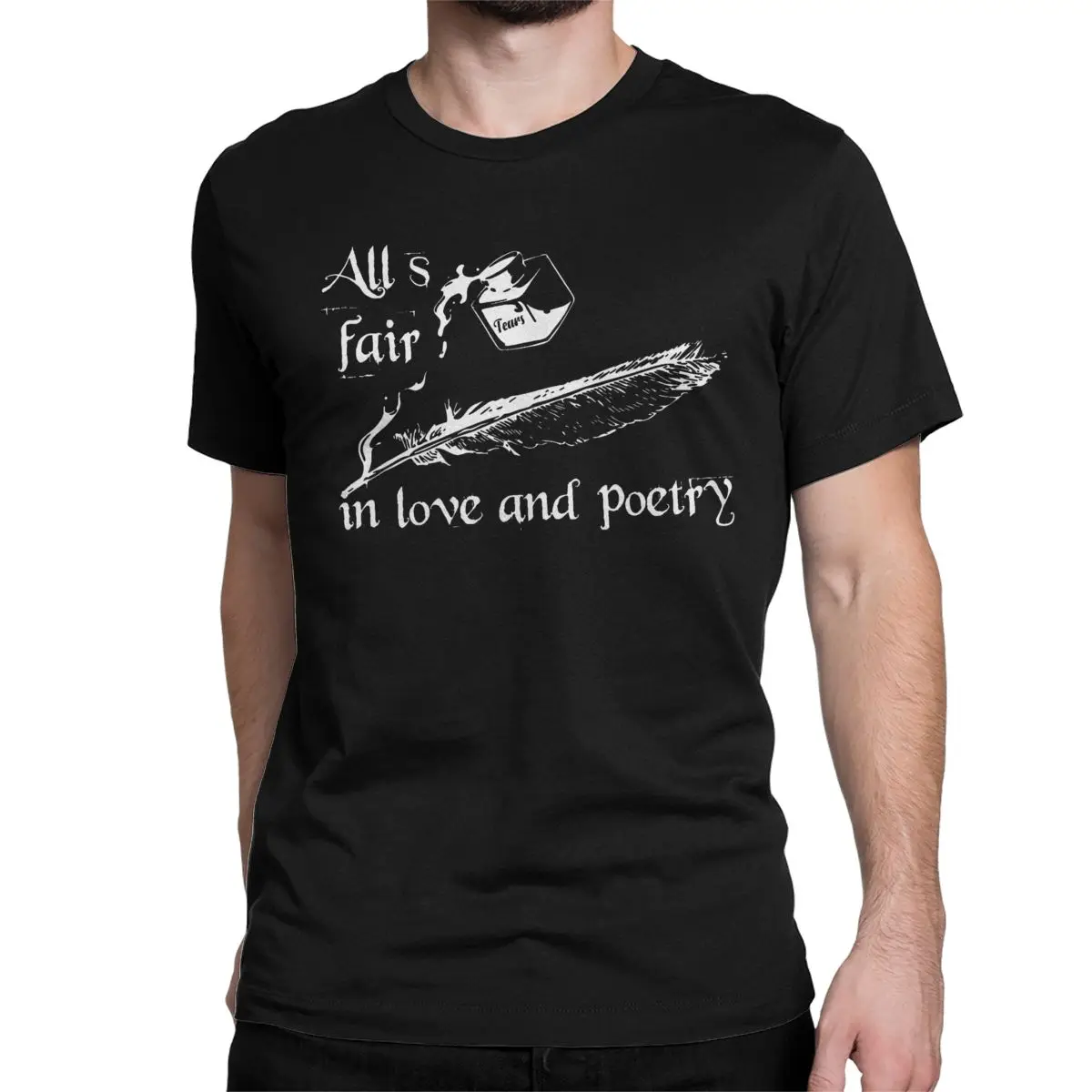 All's Fair In Love Poetry Valentines T Shirts Pure Cotton Hipster T-Shirts The Tortured Poets Department TTPD Tee Shirt Clothes