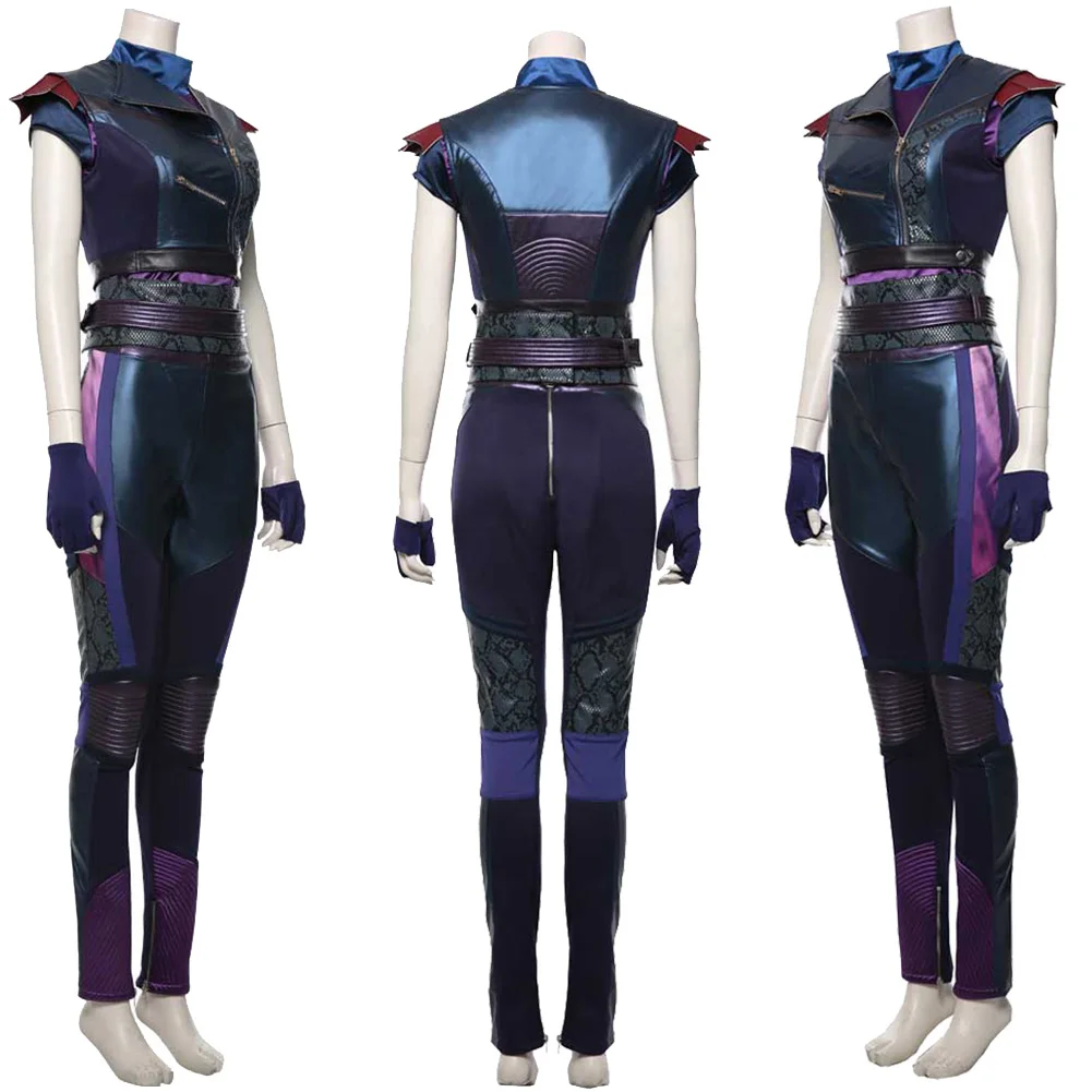 Fancy Mal Cosplay Blue Purple Clothing For Women 2024 Movie Descendent Rise Red Costume Disguise Woman Roleplay Fantasia Outfits