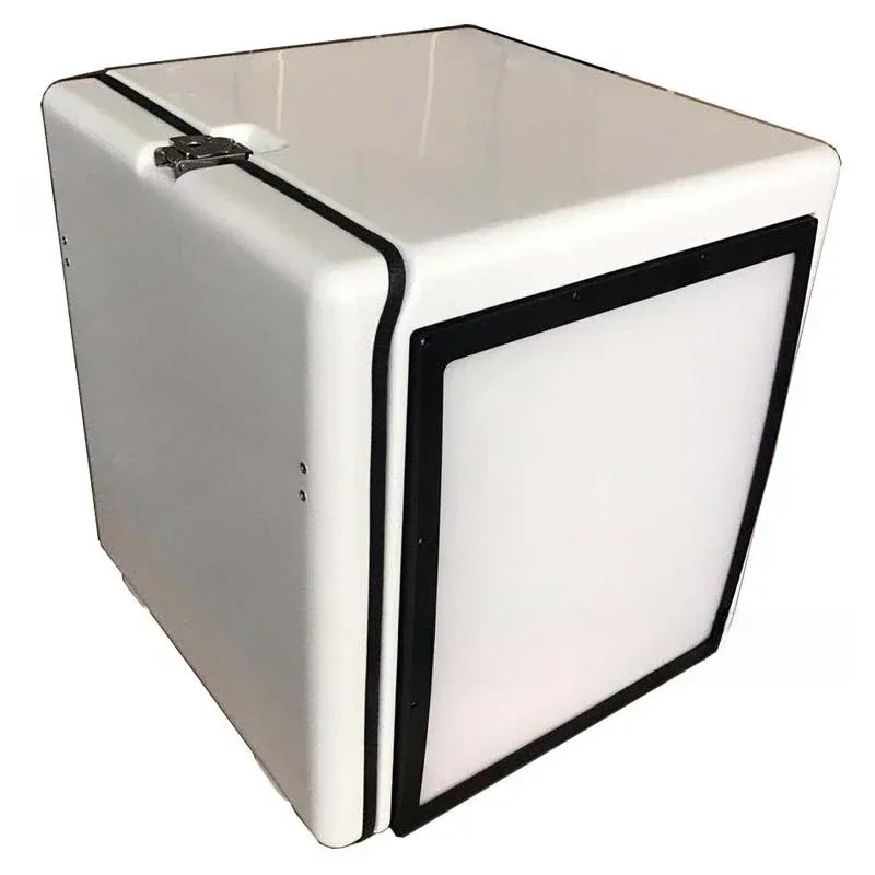 3 sides with LED lights advertising light box waterproof insulation food delivery box c