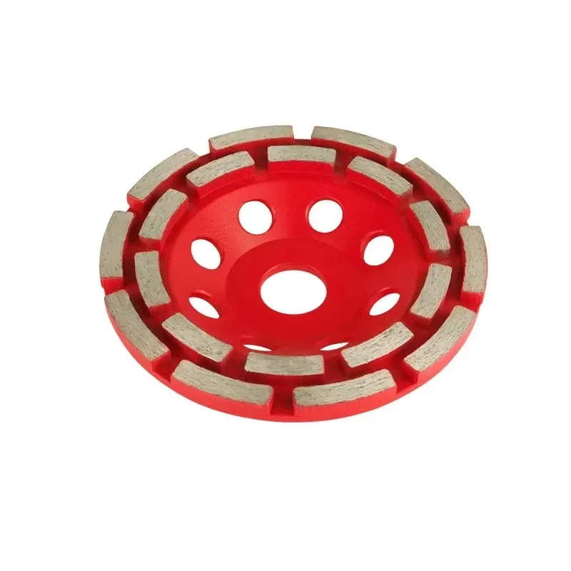【From China】Golden Shark 5 Inch Diamond Double Row Cup Wheel 125mm Grinding Wheel for Angle Grinder