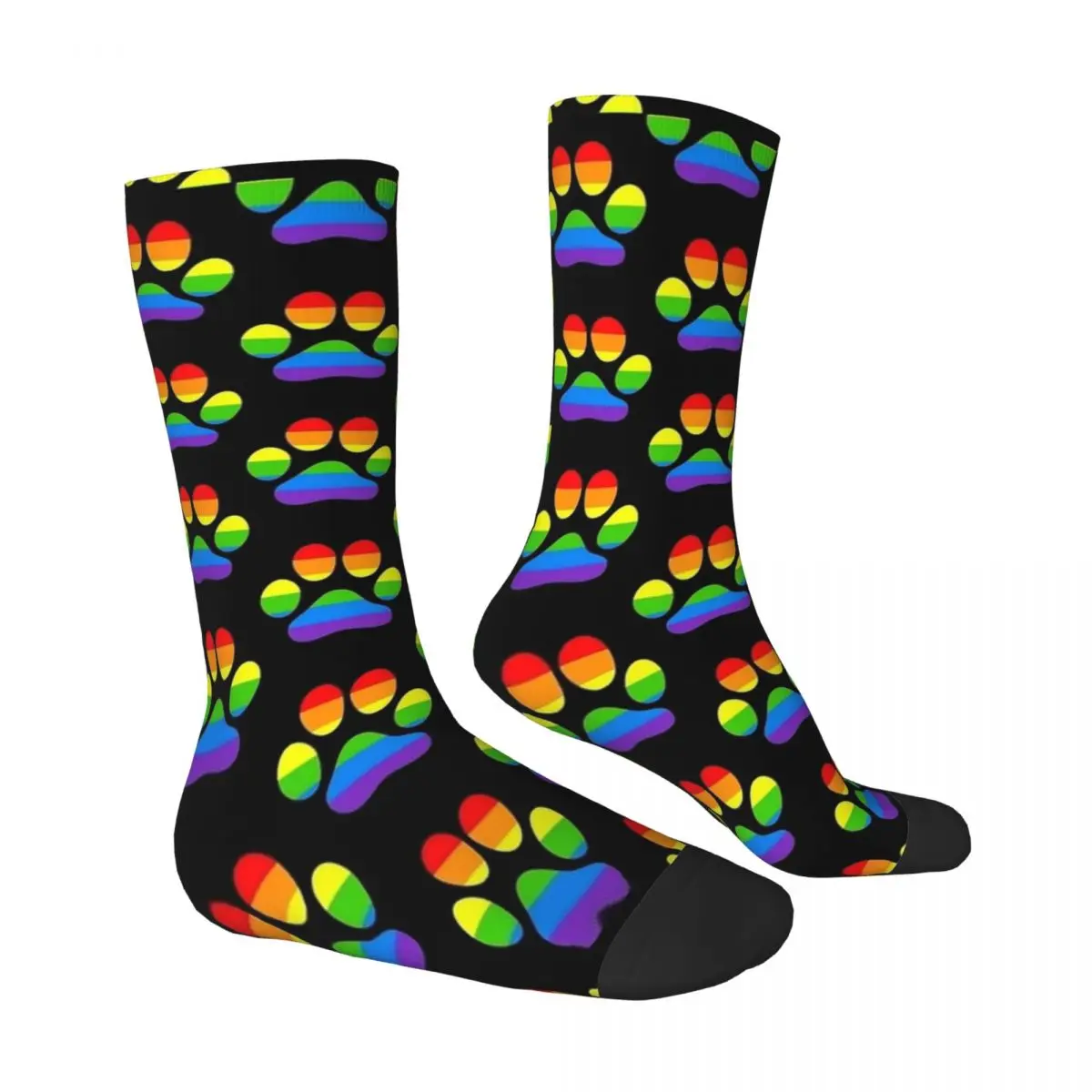 Rainbow Paws calzini per cani e gatti calze autunnali calze morbide da uomo Unisex moderne Design calzini antiscivolo per sport all'aria aperta