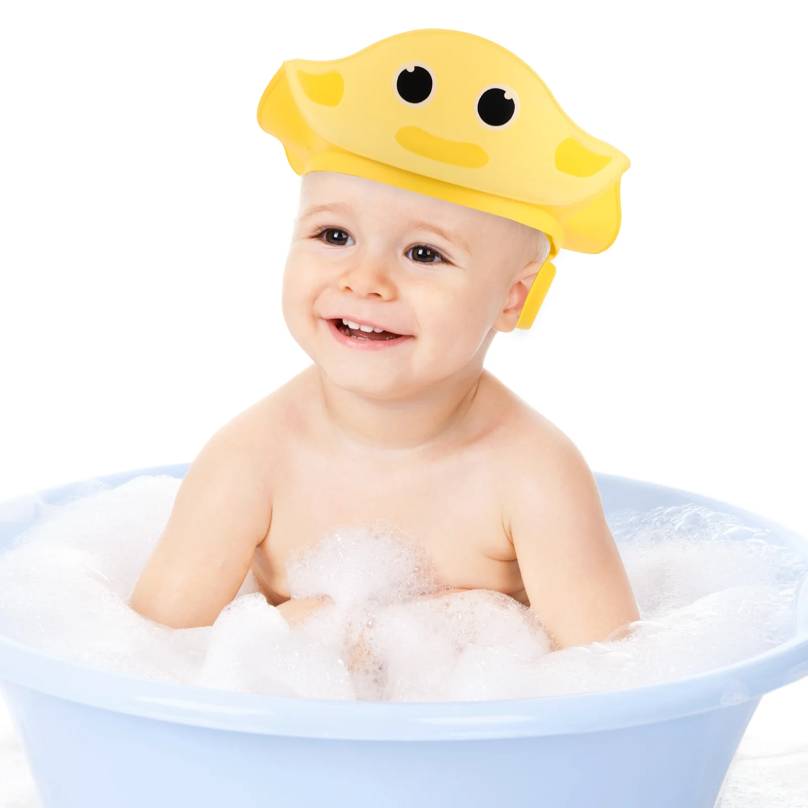 

Soft Silicone Baby Shower Cap Adjustable Toddler Bath Visor Eye Ear Protector Wash Kids Cover Baby Shampoo Guards
