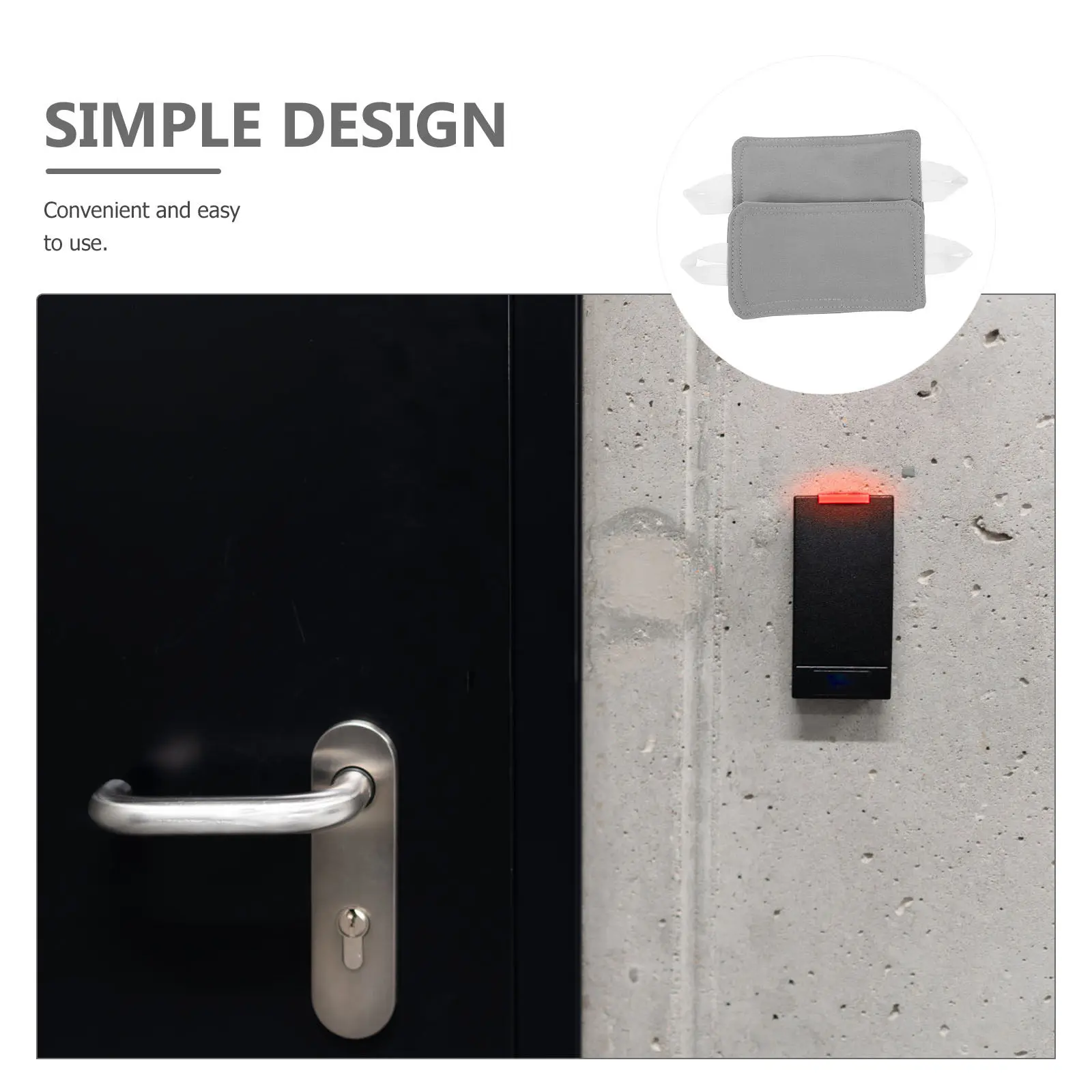 2Pcs Door Damper Lock Cover Cloth Elastic Strap Quiet Door Closer Cushion Nursery Bedroom Noise Reducing Stopper