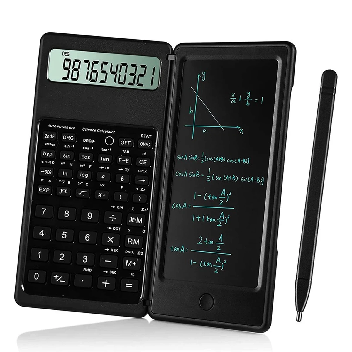Portable Foldable  Calculator Small Scientific Calculating Machine 10 Digits Pocket Size Calculators Office Supplies