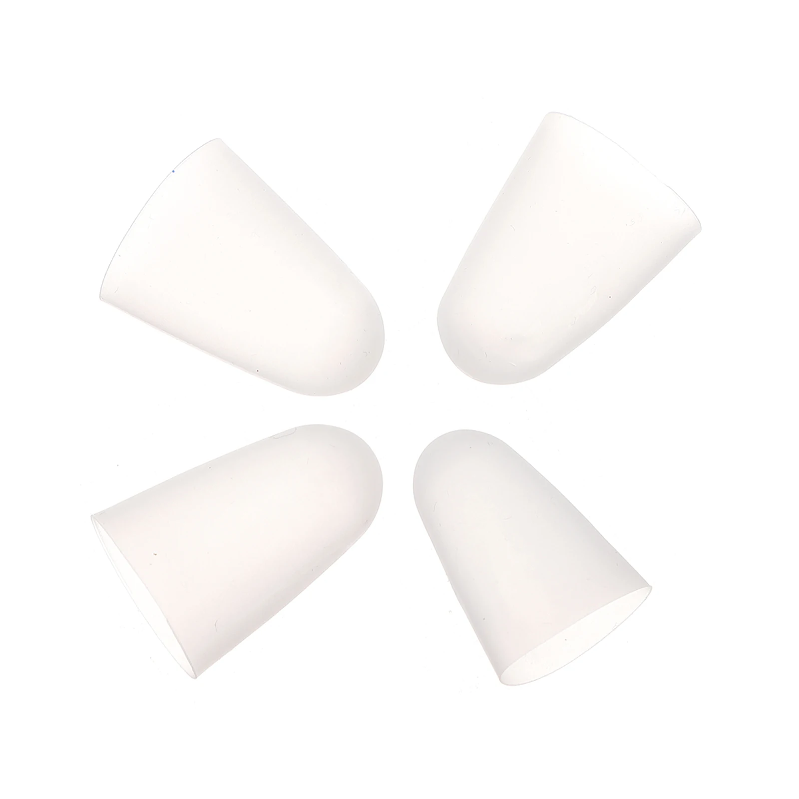 

4pcs Finger Caps Silicone Fingertip Finger Protection Cover Protector Relieve Pain Strong Tensile Resistance Nail Guard