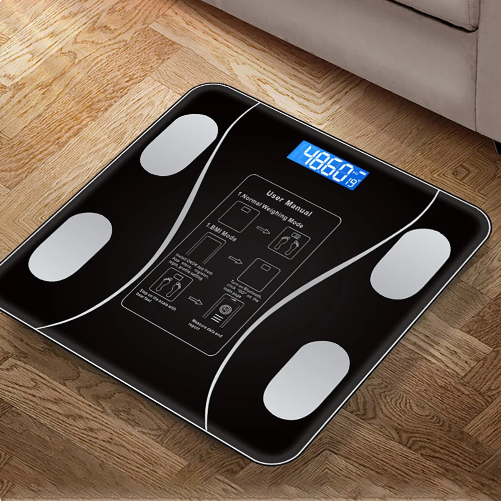 

Digital Smart Body Fat Scale Bluetooth Wireless Body Composition Analyzer Bathroom Weight Scale APP Control