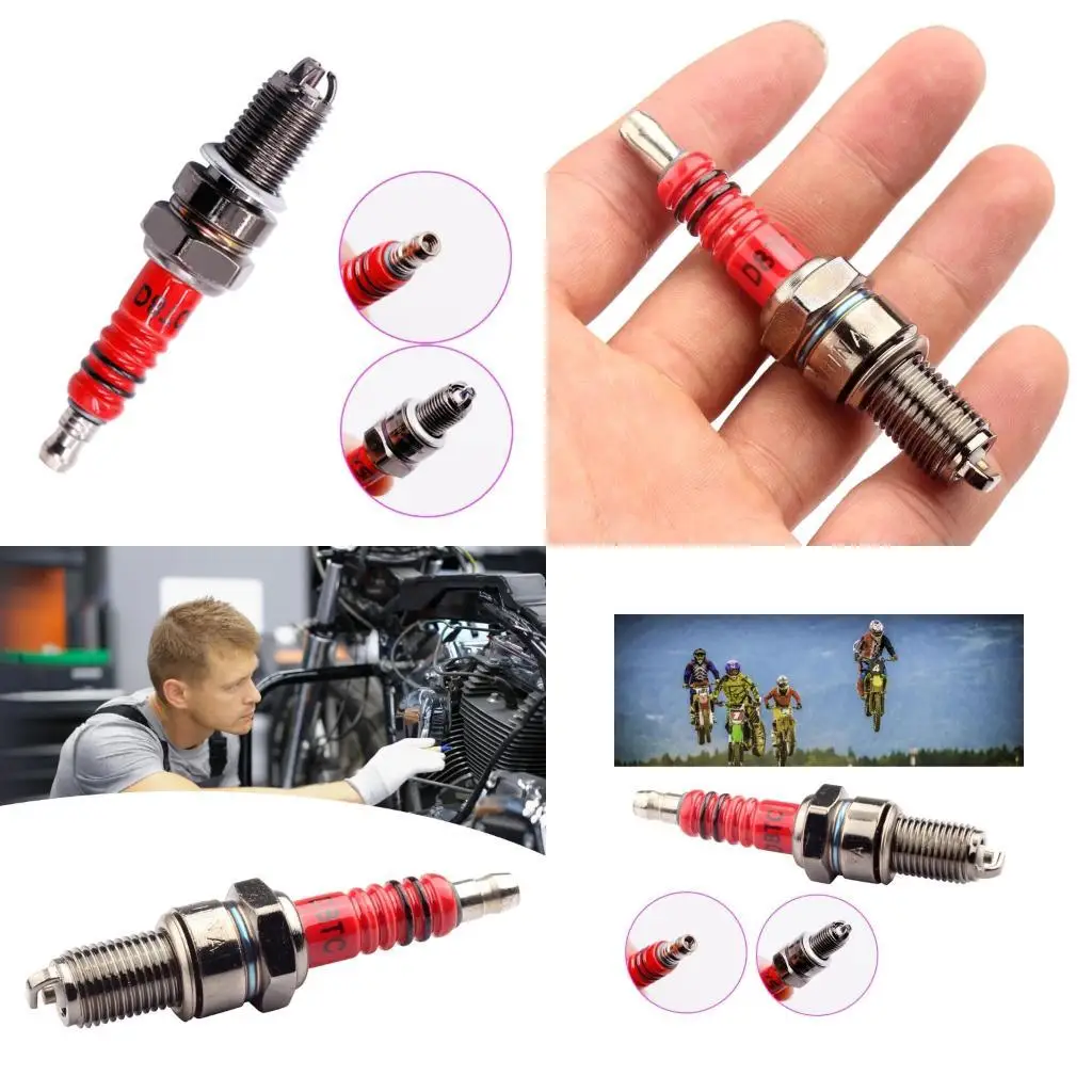 

02DE Motorcycle Engine Plugs Metal Ignition Component for CG125 150 250CC Use