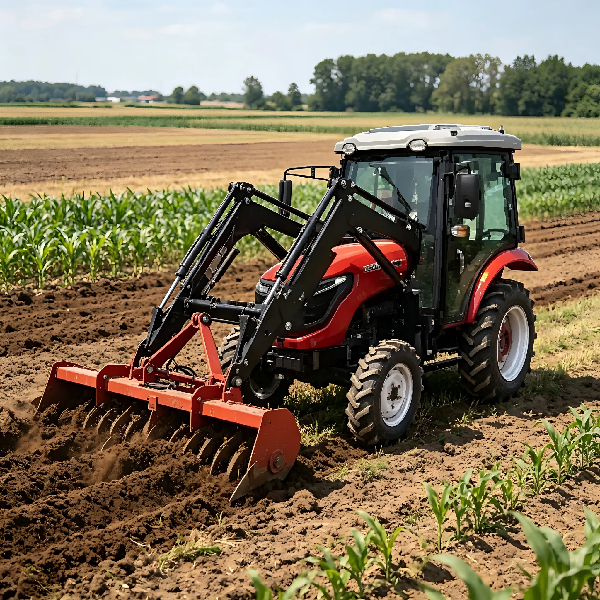 Tractor Backhoe - Betaalbare, compacte 4x4 tractor met hoge