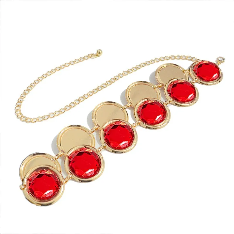 Anime Titans Hüftgurt Cosplay Superheld roten Stein Taille Kette Halloween Party Kostüm Zubehör Frauen Geschenke Requisiten