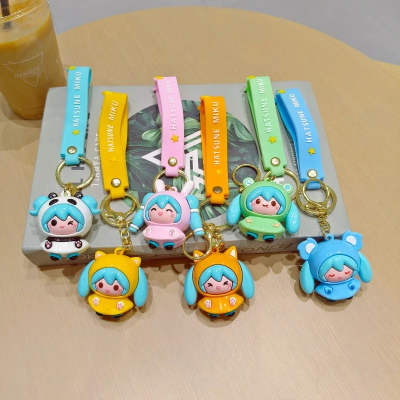 

Новый брелок Hatsune Miku, серия «Дождливый день», милый кулон для сумки, изысканный подвес для рюкзака, детский рождественский подарок