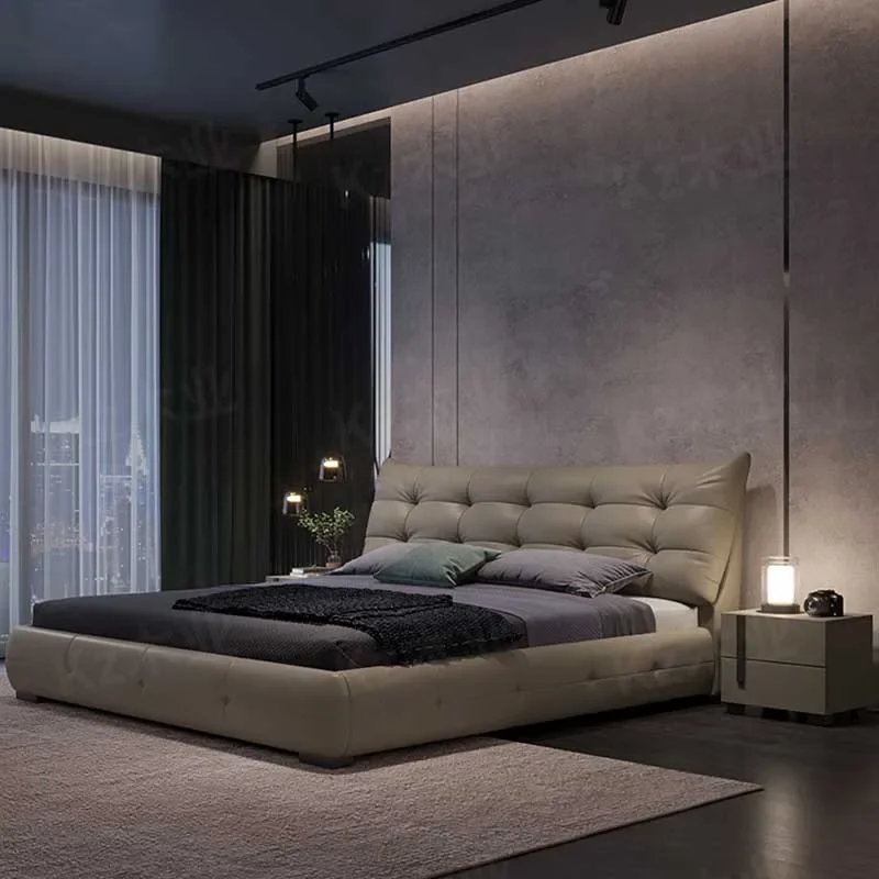 

Современная элитная двуспальная кровать из черного дерева в скандинавском стиле с местом для хранения, винтажная европейская мебель для дома и отелей