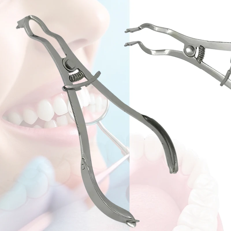 4pcs Dental Matrix Dam Clamps Ivory Clamp Forceps Ring Pliers Separating Dental Kit