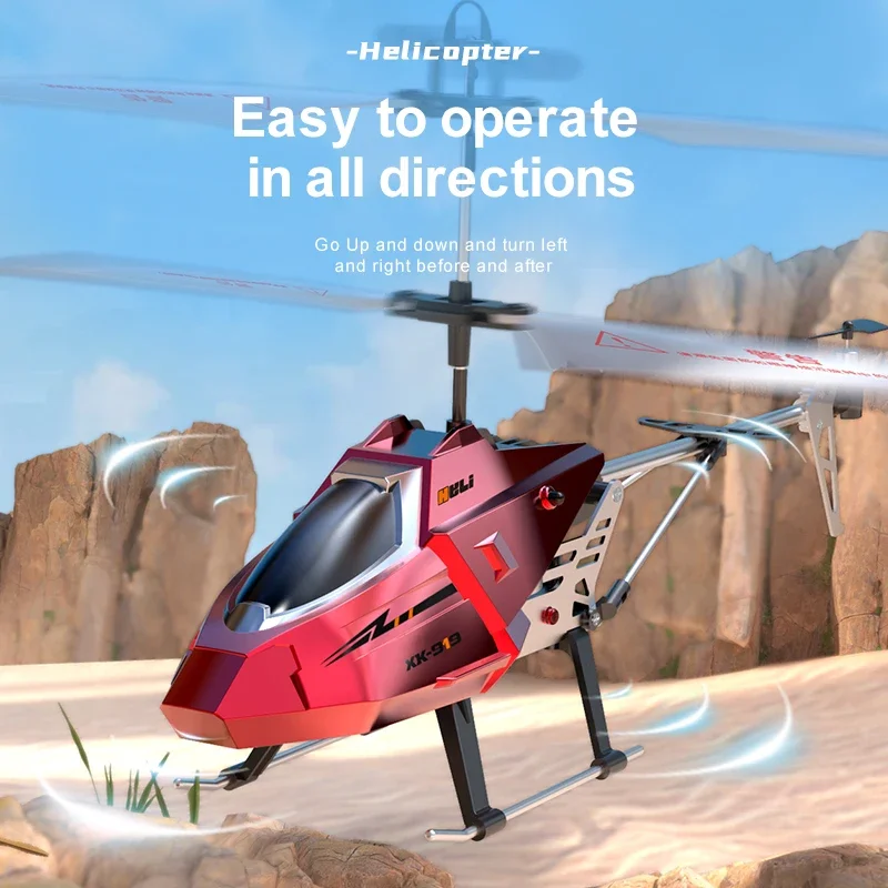 Alloy Remote Control Helicopter XK919 3-Channel 2.4g RC Helicopters For Children Toy Boy Gift