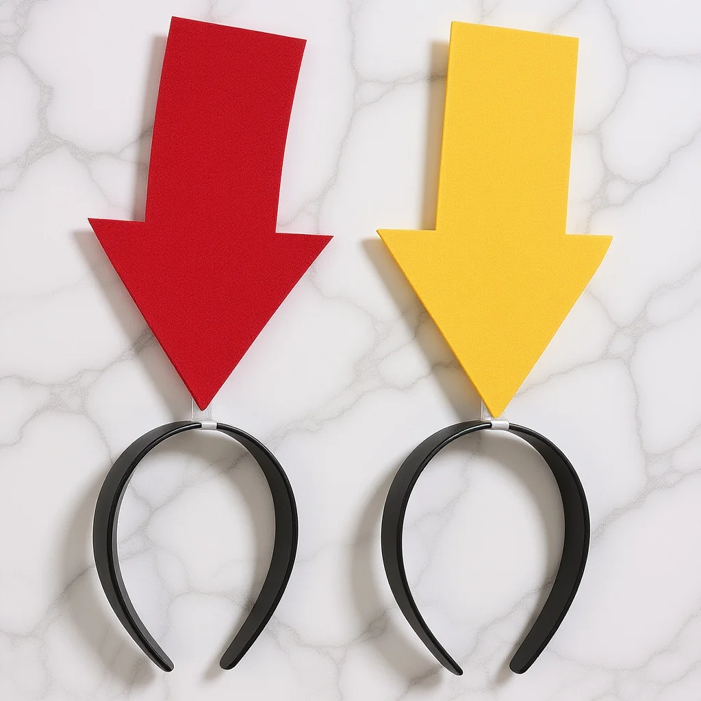 

2pcs Arrow Headdress Lightweight Party Headband Festival Hair Accessory For Cosplay Masquerade Music Festivals Photo Booth