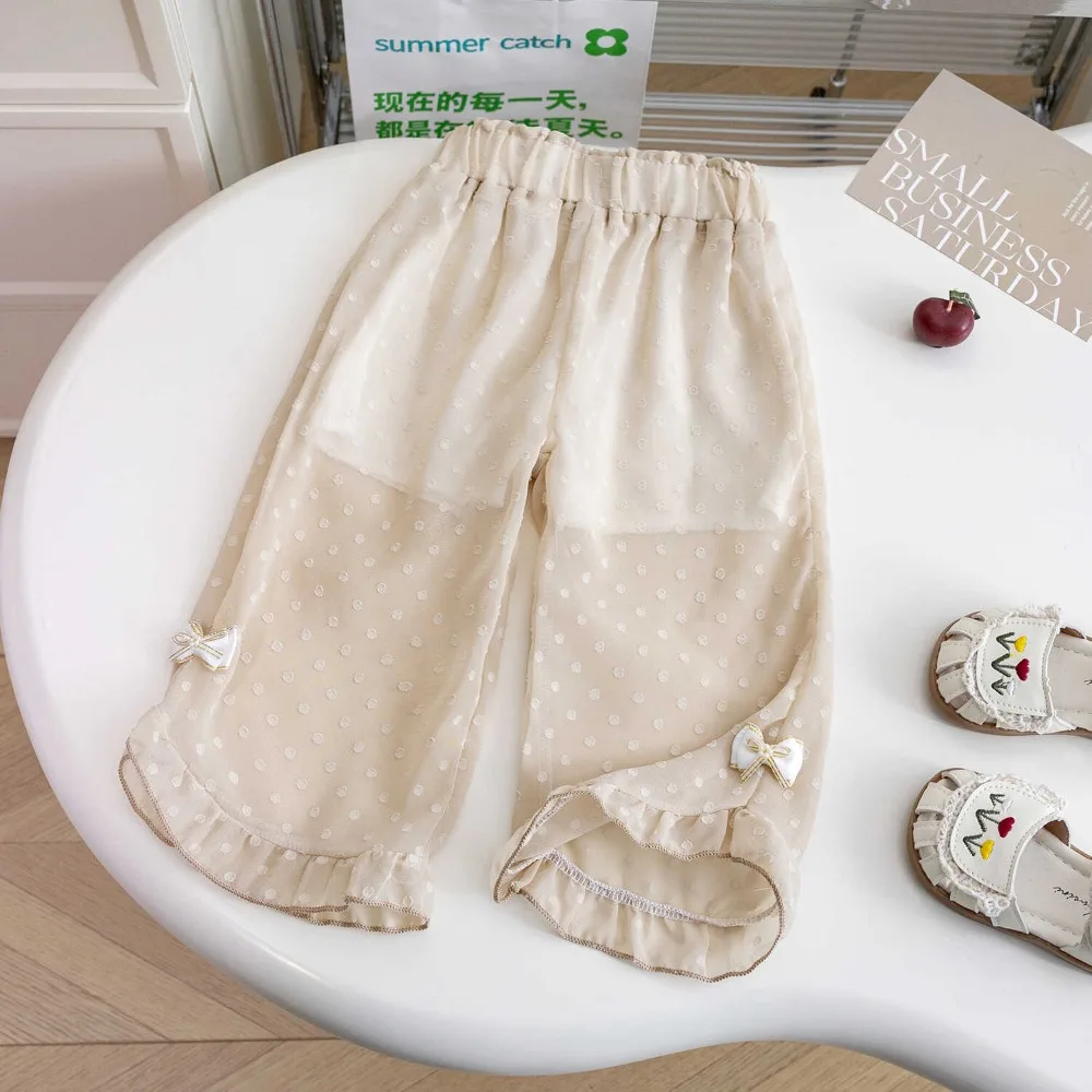 

2025 New Style Baby Casual Outerwear Pants, Thin Children's Nine-Point Straight-Leg Pants for Summer