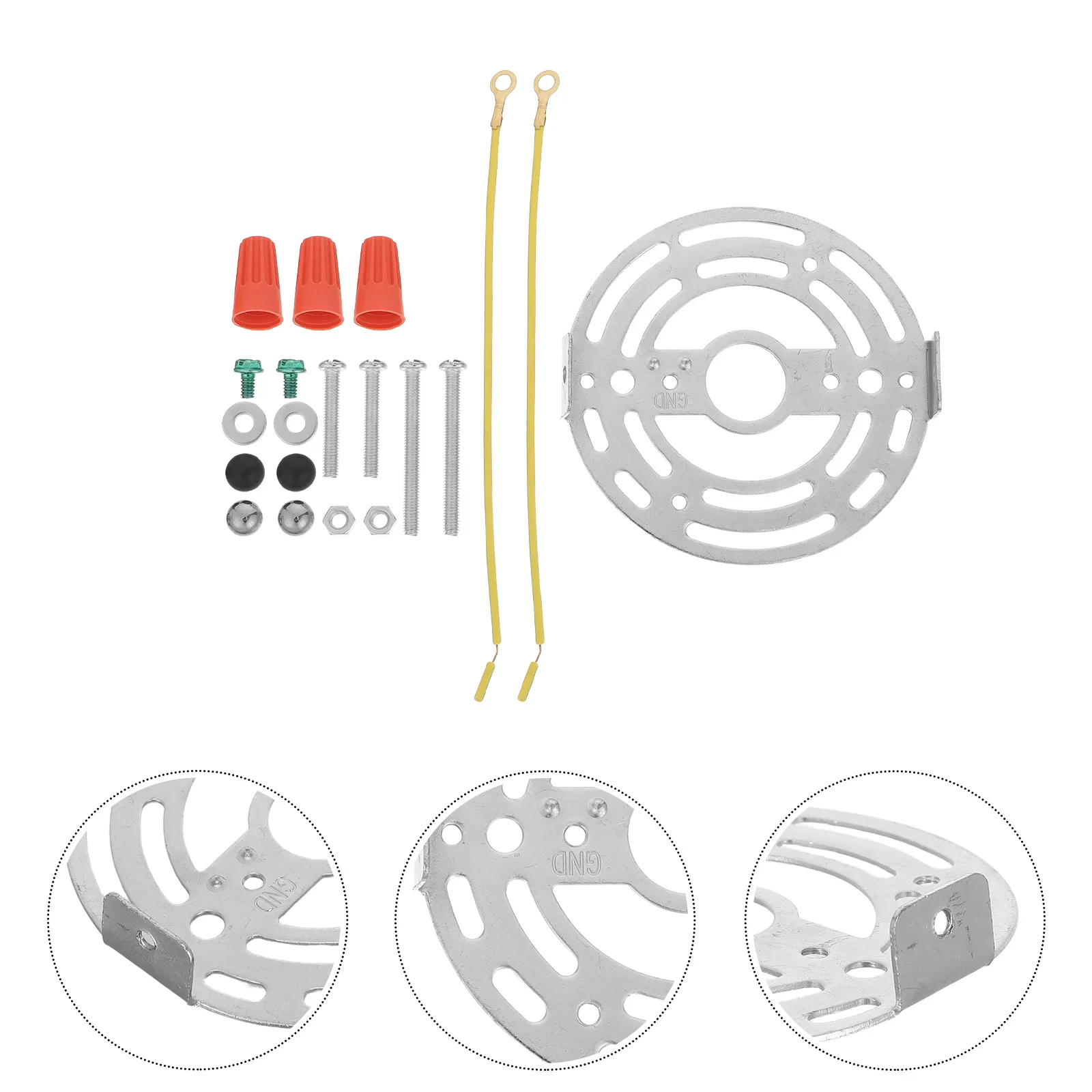 

1Set Ceiling Light Mounting Bracket Universal Round Crossbar Plate For Chandelier Pendant Wall Sconce Fixture Hardware Junction