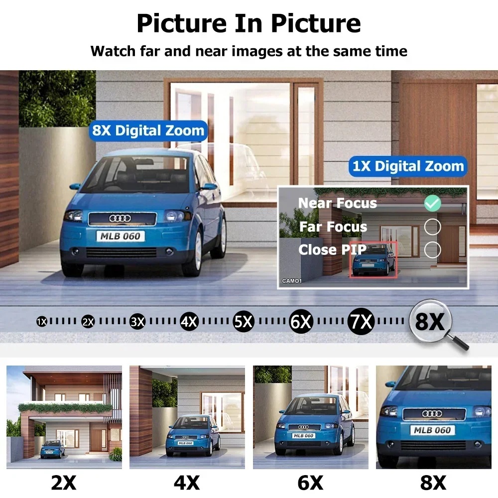 4K 8Mp Ptz Dual ชุดกล้อง 8X Optical Zoom การติดตามอัตโนมัติ Ptz เครือข่ายกล้องวงจรปิดระบบกล้องรักษาความปลอดภัย