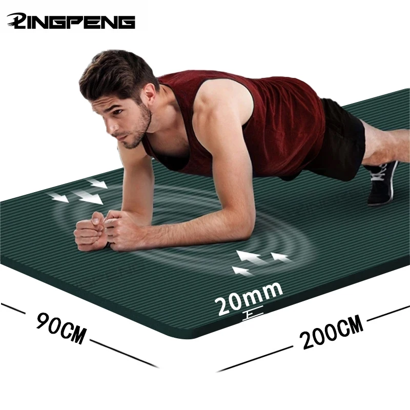 ThickNBRYogaMatsAnti-slipSportFitnessMatBlanketforExerciseYogaPilateGymnasticsMatFitnessEquipmentFloorWork-AliExpress18