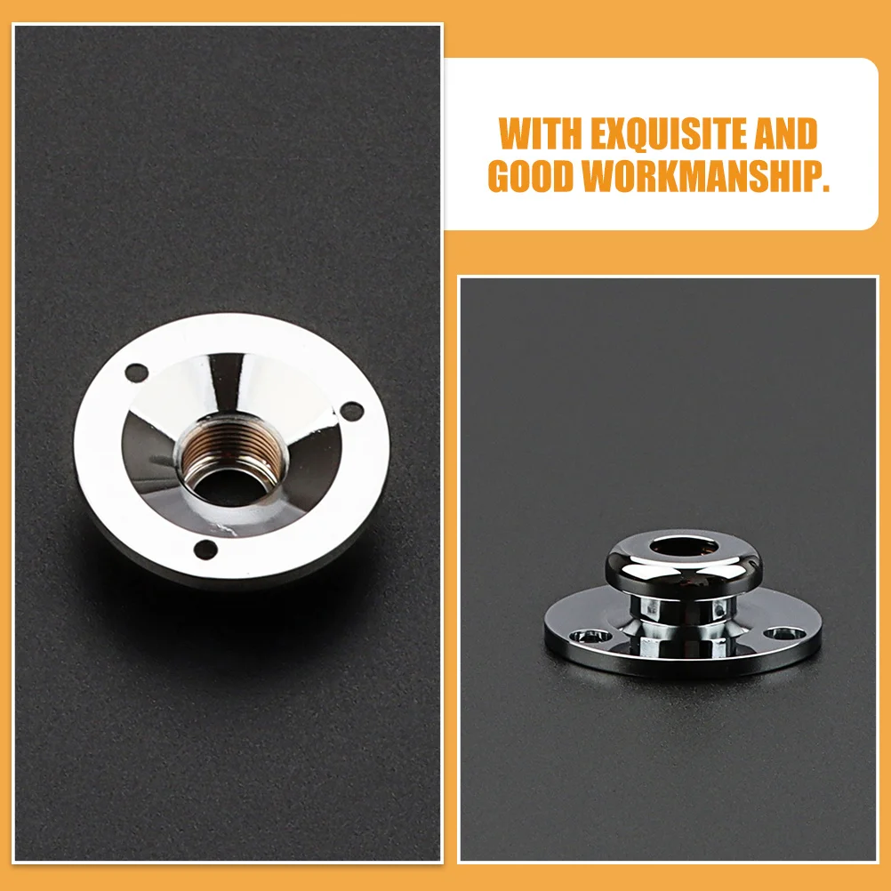 الكروم الغيتار Endpin جاك ملحق معدني دائم للجيتار الكهربائي باس استبدال أجزاء لوحة المقبس الإلكتروني