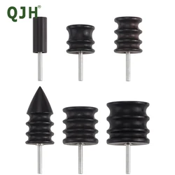 로타리 버너 도구용 가죽 버니쉬 비트 DIY 가죽 공예 프로젝트의 깨끗한 가장자리를 위한 PU 가죽 버니싱 도구 팁