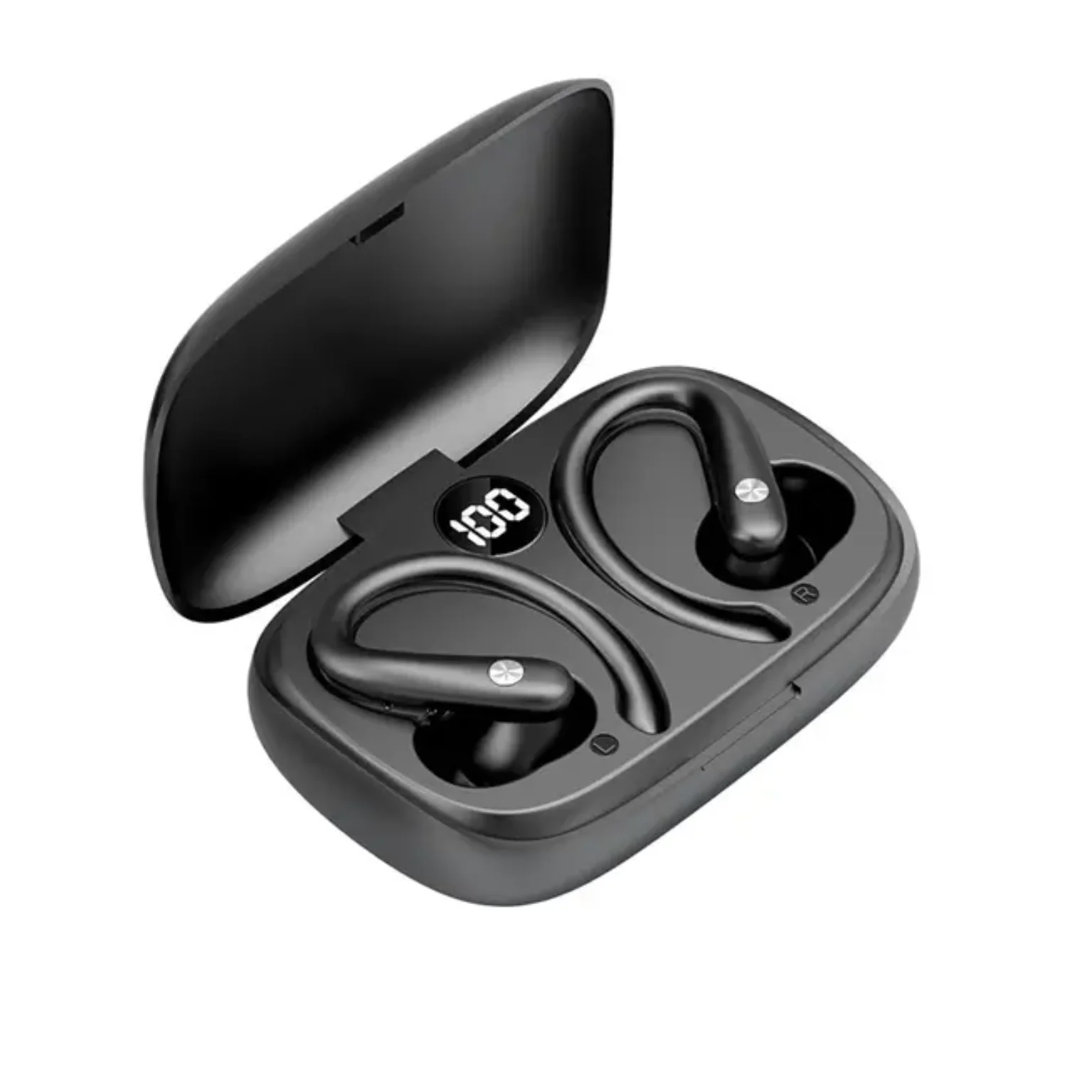 T30s Wireless Bluetooth Headset Ear Hanging Sports Running Earplugs Comfortable Wearing Waterproof Headset with Power Display