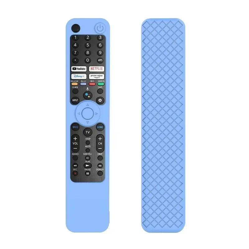 Silicone Remote Control Cover Protector Anti-Slip Anti Lost Drop-Proof Shell with Lanyard for Sony RMF TX600C/P/U/E MG3-TX520U