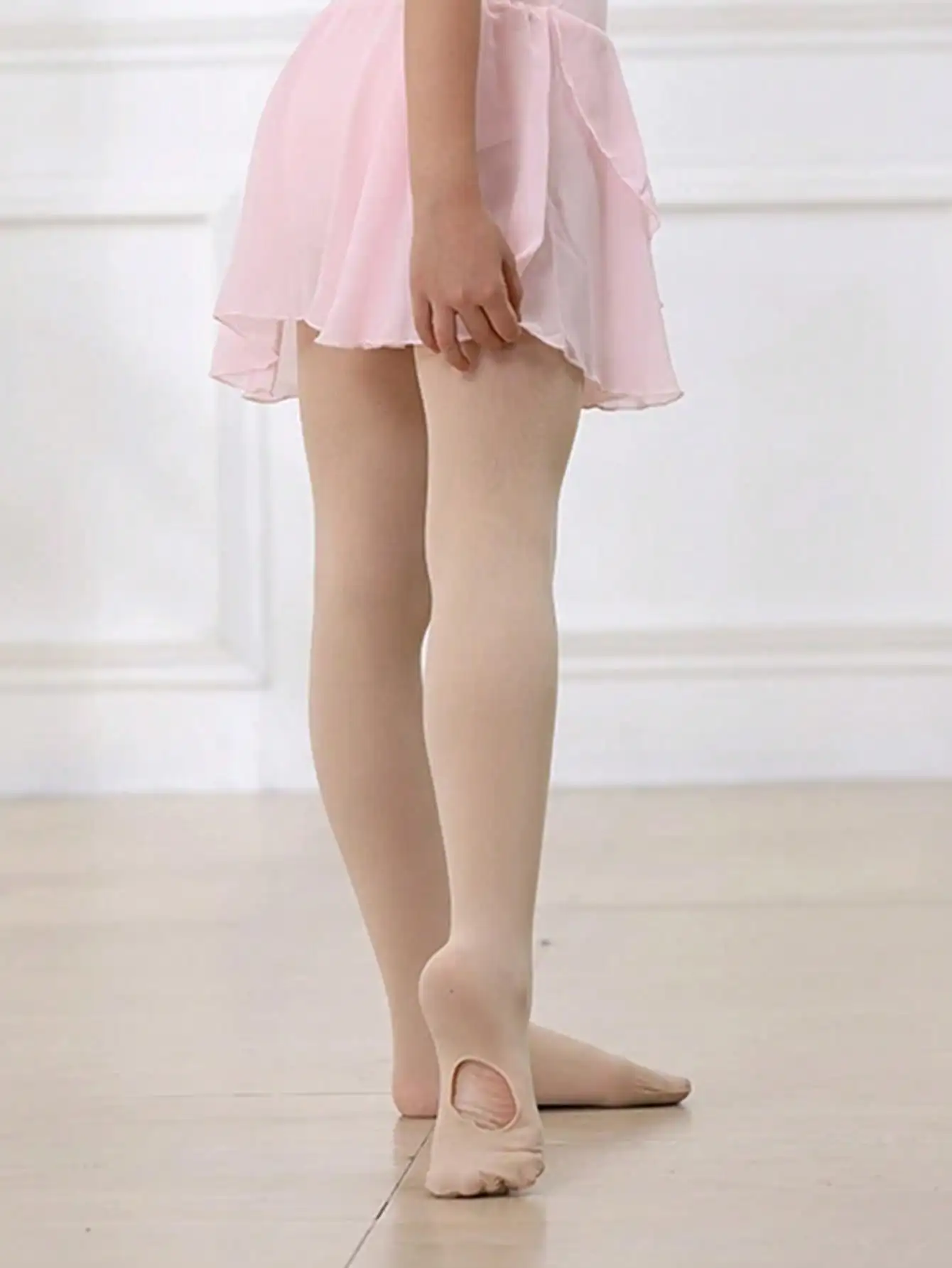 4er-Set Mädchen-Tanzstrumpfhosen mit Fuß, aus Nylon-Spandex, Ballett-Leggings für Kinder von 2-14 Jahren, für Tanzunterricht und Übung – Detail 11