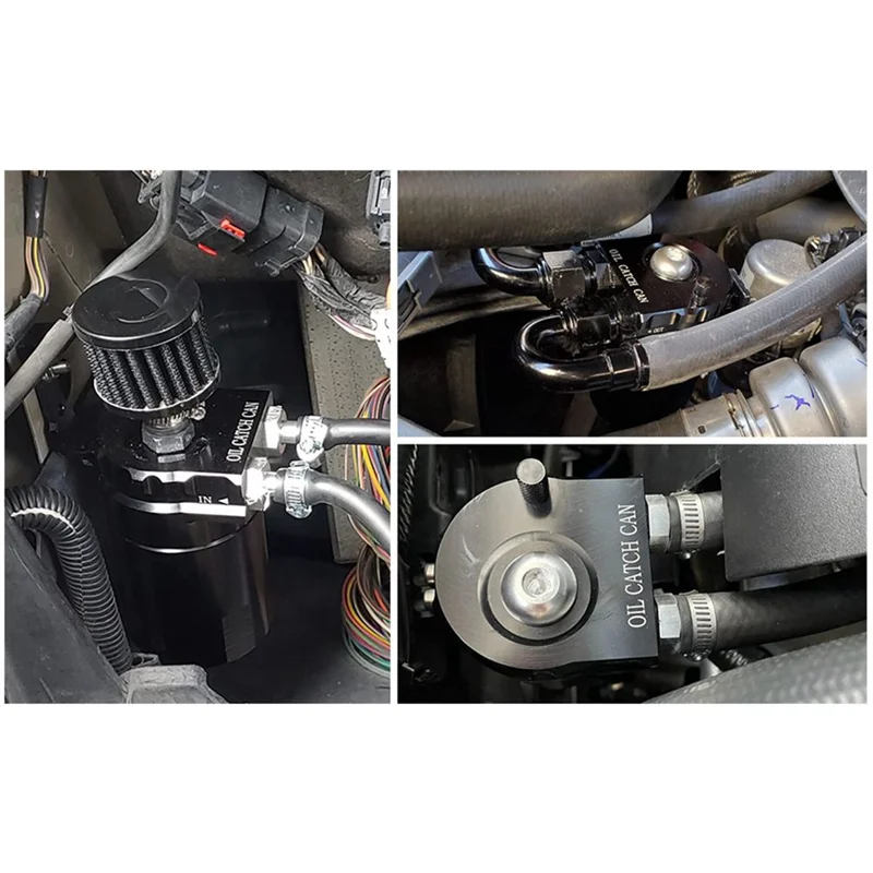 Комплект масляного уловителя, резервуар для масляного сепаратора со стороны пассажира с сапунным фильтром, подходит для Ford F150 2.7EB 3.5EB 5.0L