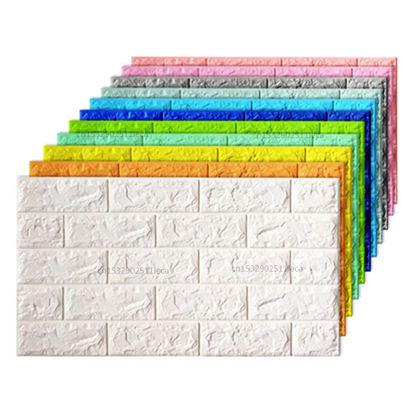 

70x38cm 3D Wall Stickers Self Adhesive Foam Brick Room Decor DIY 3D Wallpaper Wall Decor Living Wall Sticker for Kids Room