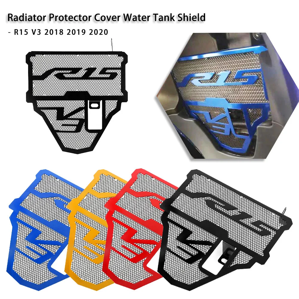 2017 -2024 Radiator Guard Grille Protection Cover For Yamaha YZF R15 V3 YZFR15 V3 2018 2019 2020 Aluminum Motorcycle Accessories
