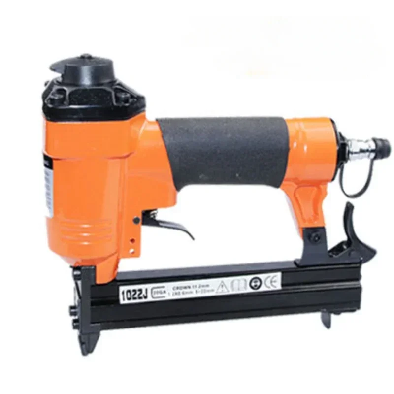 Household Sturdy and Durable Construction and Decoration Air Nail Gun 1022J Air Outlet Straight Nail Gun Woodworking Tool