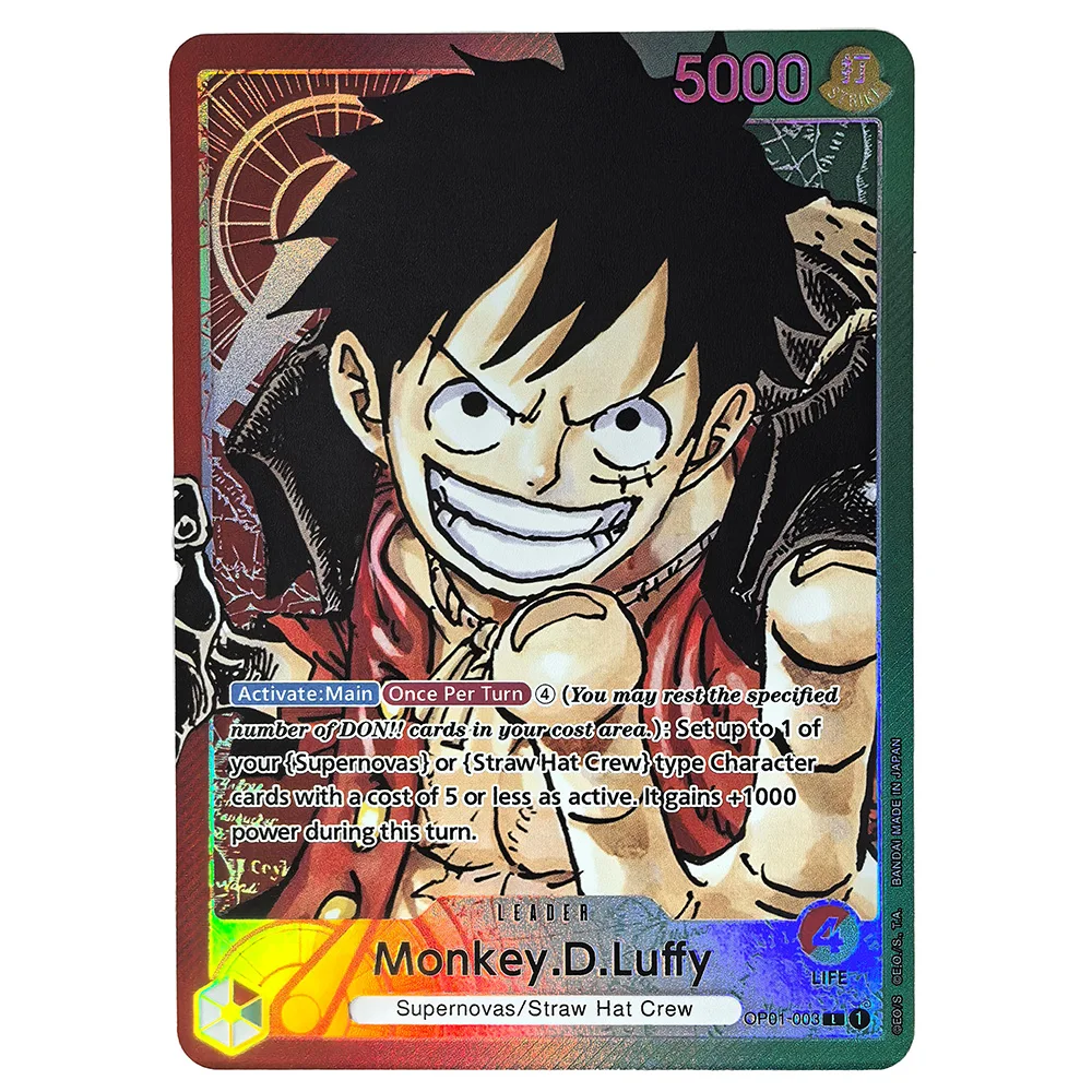 

Anime One Piece OPCG Game Cards The Straw Hat Boys Luffy Nami Poster Replica Japanese Game Anime Collection Cards