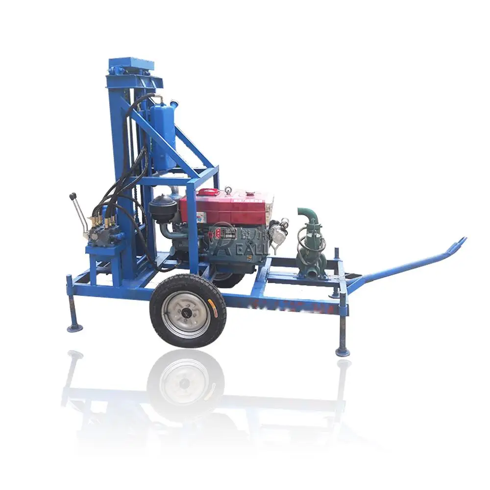 ポータブル水掘削機,小型油圧ディーゼル機,CE, 8hp