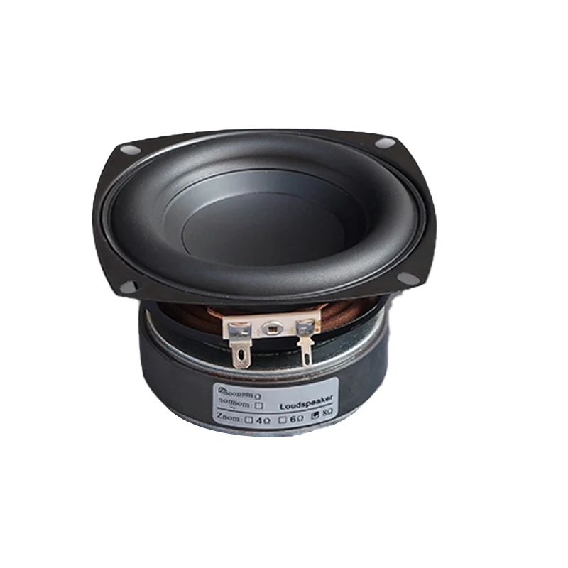 

1Pcs 4 Inch Subwoofer Speaker 4/8 Ohm 100W Woofer Square/Round Deep Bass Long Stroke Loudspeaeker DIY Bluetooth Speakers